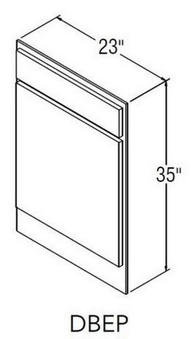 Aristokraft Cabinetry Select Series Benton Birch Paint Decorative End Panel DBEPR Right Side