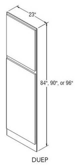 Aristokraft Cabinetry Select Series Benton Birch Paint Decorative End Panel DUEP84R Right Side