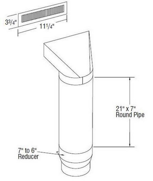 Aristokraft Cabinetry Select Series Benton Birch Paint Wood Hood Conversion Kit TWHCONVKIT