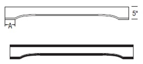 Aristokraft Cabinetry All Plywood Series Benton Birch Paint Arched Valance V537RA