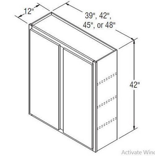 Aristokraft Cabinetry All Plywood Series Benton Birch Wall Cabinet W4242