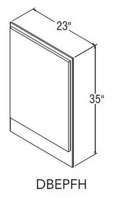 Aristokraft Cabinetry All Plywood Series Benton Birch Decorative End Panel DBEPFHL Left Side