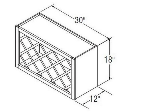 Aristokraft Cabinetry All Plywood Series Brellin PureStyle 5 Piece Wine Rack WR3018