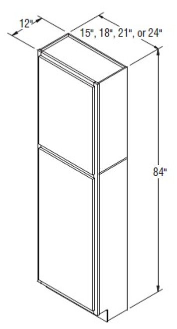 Aristokraft Cabinetry All Plywood Series Brellin PureStyle Utility Cabinet U2412R Hinged Right