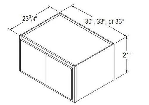 Aristokraft Cabinetry All Plywood Series Brellin Purestyle Refrigerator Wall Cabinet RWT37218B