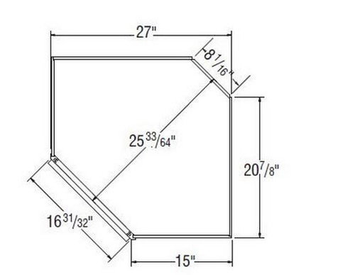 Aristokraft Cabinetry Select Series Brellin Purestyle Diagonal Corner Wall Cabinet DC2736