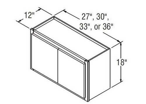 Aristokraft Cabinetry All Plywood Series Brellin Sarsaparilla PureStyle 5 Piece Wall Cabinet W2718B