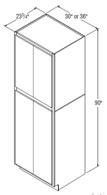 Aristokraft Cabinetry All Plywood Series Brellin Sarsaparilla PureStyle 5 Piece Utility Cabinet U3690B