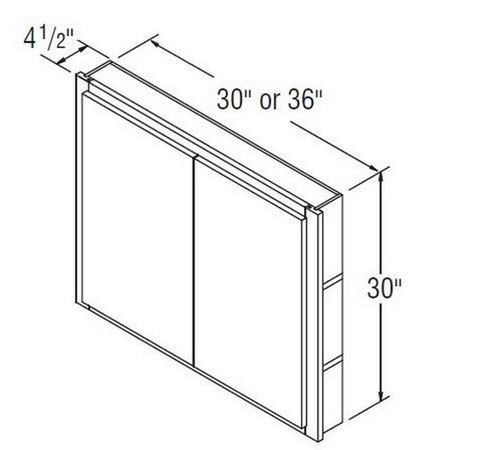 Aristokraft Cabinetry All Plywood Series Brellin Sarsaparilla PureStyle 5 Piece Vanity Wall Cabinet VW3630