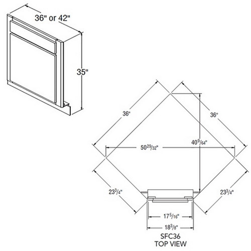 Aristokraft Cabinetry Select Series Brellin Sarsaparilla PureStyle 5 Piece Sink Base Supercabinet SFC36