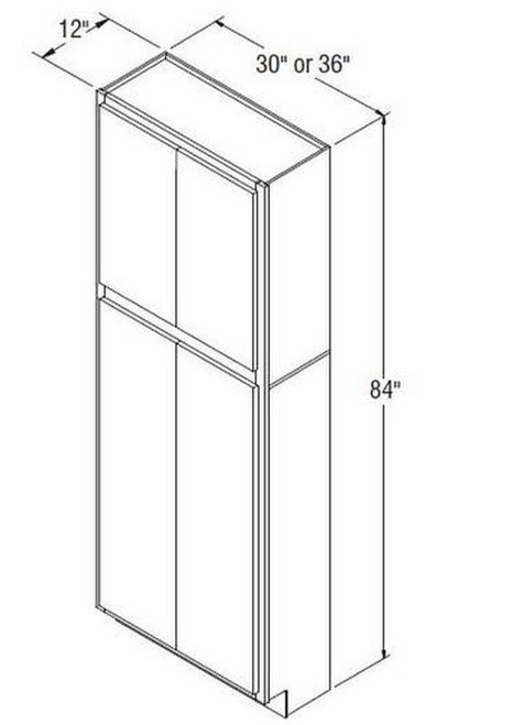Aristokraft Cabinetry Select Series Brellin Sarsaparilla PureStyle 5 Piece Utility Cabinet U3612B