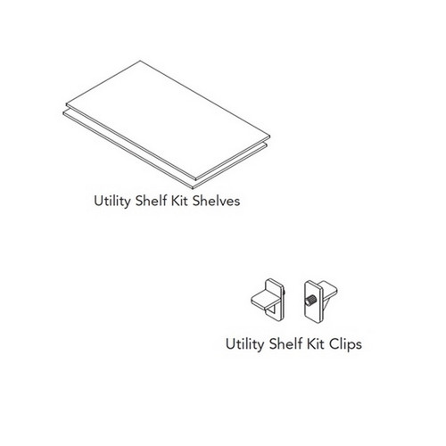 Aristokraft Cabinetry Select Series Brellin Sarsaparilla PureStyle 5 Piece Utility Shelf Kits UKS15