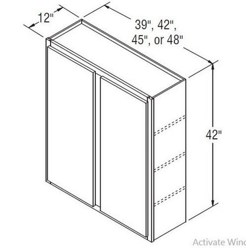 Aristokraft Cabinetry All Plywood Series Brellin Sarsaparilla PureStyle Wall Cabinet W4542