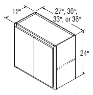 Aristokraft Cabinetry All Plywood Series Brellin Sarsaparilla PureStyle Wall Cabinet W3324B
