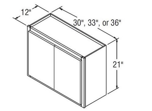 Aristokraft Cabinetry All Plywood Series Brellin Sarsaparilla PureStyle Wall Cabinet W3021B