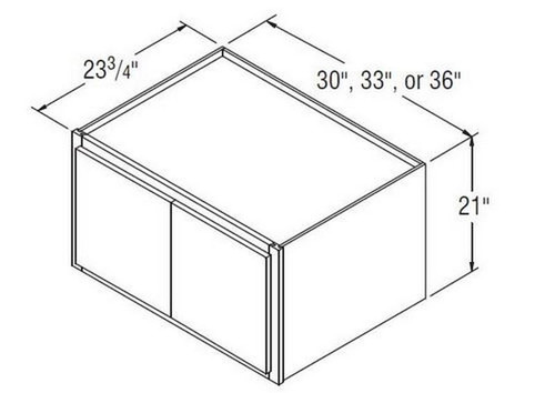 Aristokraft Cabinetry All Plywood Series Brellin Sarsaparilla PureStyle Refrigerator Wall Cabinet RW3021B