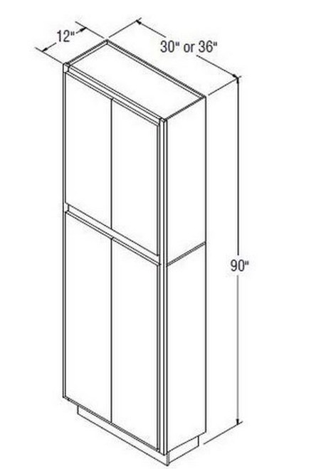Aristokraft Cabinetry All Plywood Series Brellin Sarsaparilla PureStyle Utility Cabinet U309012B