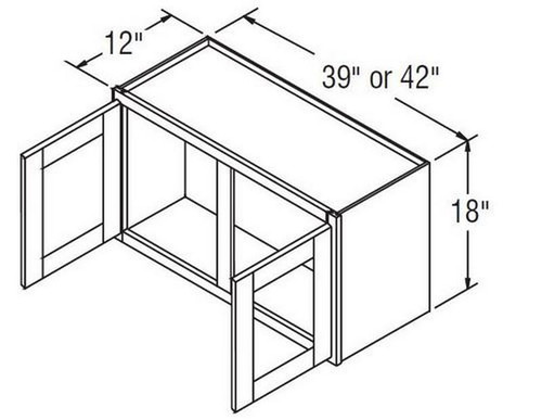 Aristokraft Cabinetry All Plywood Series Brellin Sarsaparilla PureStyle Wall Cabinet With Glass WWG4218