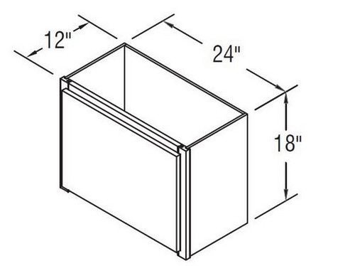 Aristokraft Cabinetry All Plywood Series Brellin Sarsaparilla PureStyle Wall Appliance Garage WAG2418