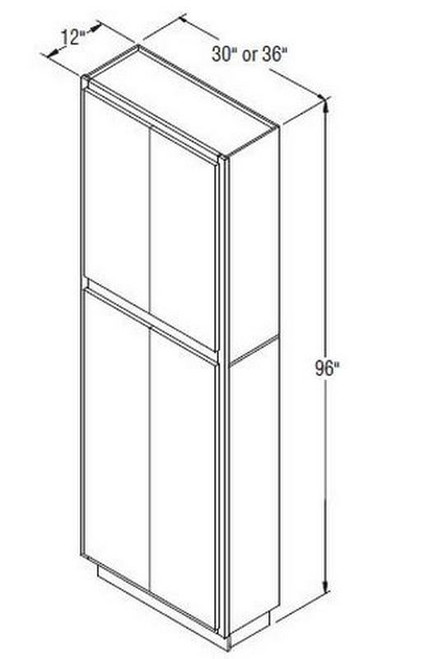 Aristokraft Cabinetry Select Series Brellin Sarsaparilla PureStyle Utility Cabinet U309612B