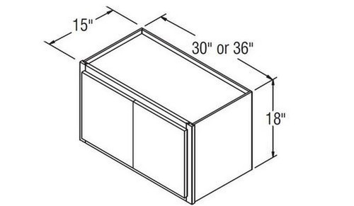 Aristokraft Cabinetry All Plywood Series Decatur Purestyle Wall Cabinet W361815B