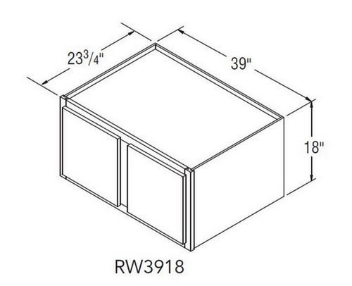 Aristokraft Cabinetry All Plywood Series Decatur Purestyle Refrigerator Wall Cabinet RW3918