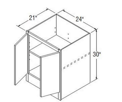 Aristokraft Cabinetry All Plywood Series Decatur Purestyle Bookcase Base BKB2430