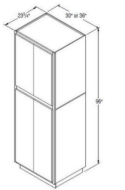 Aristokraft Cabinetry Select Series Glyn Birch Paint Utility Cabinet U3096B