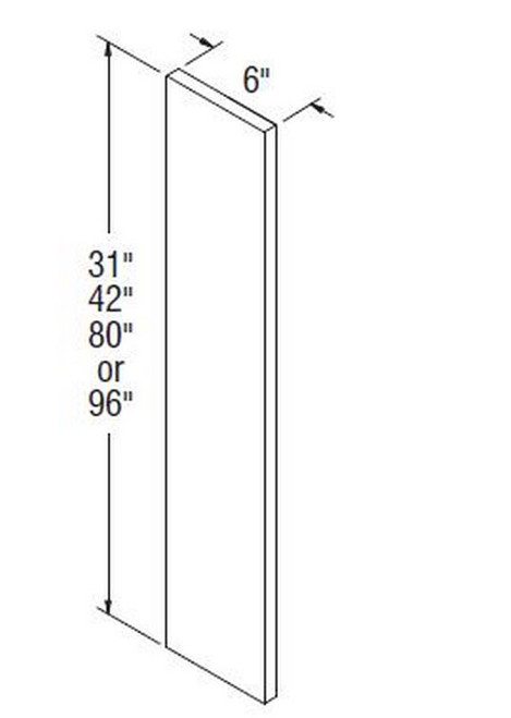 Aristokraft Cabinetry Select Series Glyn Birch Paint Cabinet Filler F642