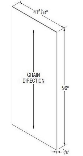 Aristokraft Cabinetry Select Series Glyn Birch Paint Stock Panel - Plywood Aristex Laminate PAPYXR384296