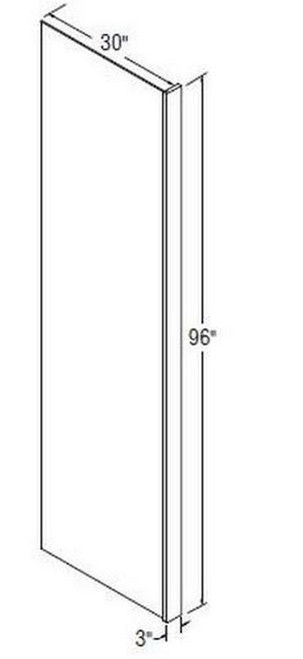 Aristokraft Cabinetry Select Series Glyn Birch Paint Plywood 3/8" Refrigerator End Panel PREPRPY33096