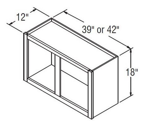 Aristokraft Cabinetry All Plywood Series Glyn Birch Wall Open Cabinet WOL3918