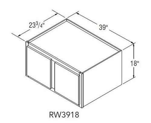 Aristokraft Cabinetry All Plywood Series Glyn Birch Refrigerator Wall Cabinet RW3918