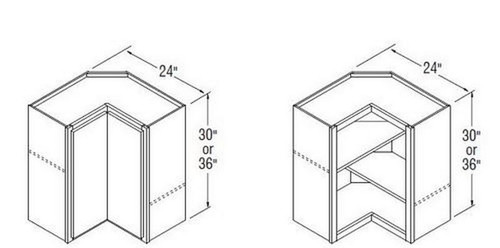 Aristokraft Cabinetry All Plywood Series Glyn Birch Wall Easy Reach Cabinet WER2442R Hinged Right