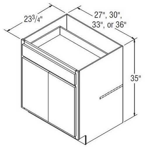 Aristokraft Cabinetry All Plywood Series Glyn Birch Base Cabinet B27B