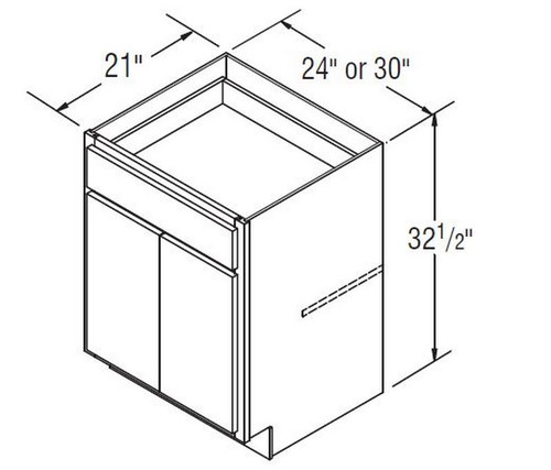 Aristokraft Cabinetry All Plywood Series Glyn Birch Vanity Base VB3032.5B