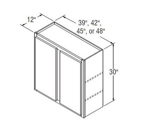 Aristokraft Cabinetry Select Series Glyn Birch Wall Cabinet W4530