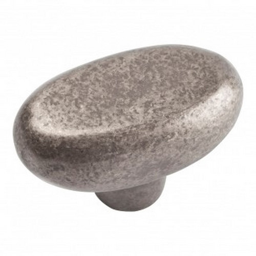 Atlas Homewares - 332-P - Distressed Oval Knob - Pewter