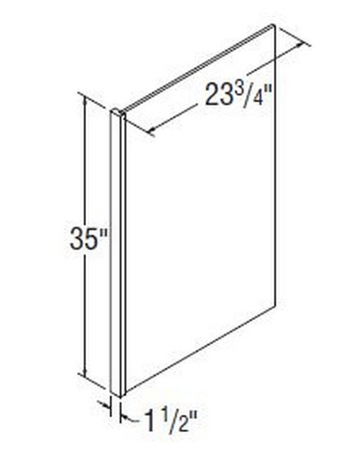 Aristokraft Cabinetry Select Series Glyn Birch Plywood Panel PEPR1.535