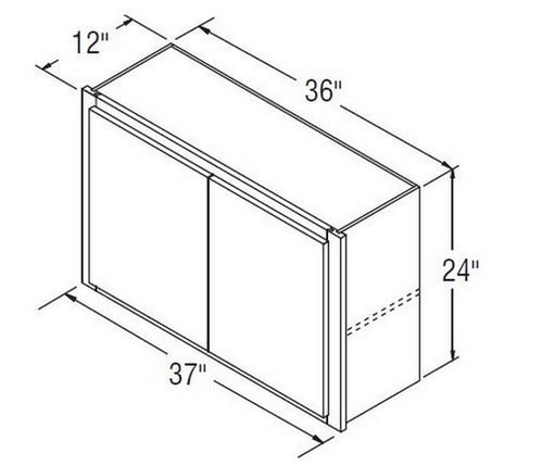 Aristokraft Cabinetry Select Series Glyn Birch Wall Cabinet WT3724B