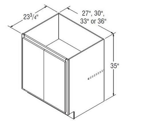 Aristokraft Cabinetry Select Series Glyn Birch Base Cabinet With Full Height Door B33FHB