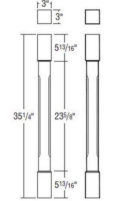 Aristokraft Cabinetry Select Series Glyn Birch Island Leg METISLCOLUMN