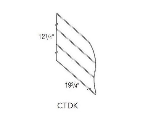 Aristokraft Cabinetry Select Series Glyn Birch Chrome Tray Divider Kit CTDK