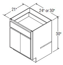 Aristokraft Cabinetry Select Series Ellis PureStyle Vanity Base VB24