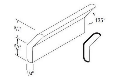 Aristokraft Cabinetry Select Series Ellis PureStyle Outside Corner 135D Moulding MOC135-8