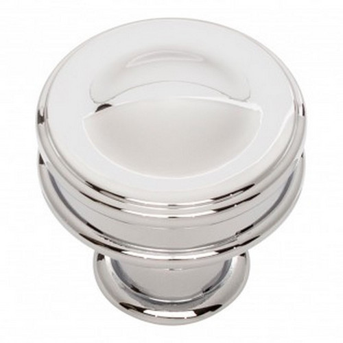 Atlas Homewares - A100-CH - Oskar Knob 1 1/4 Inch - Polished Chrome