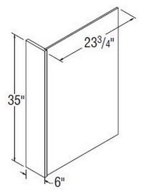 Aristokraft Cabinetry Select Series Brellin PureStyle 5 Piece Plywood Panel PEPR635