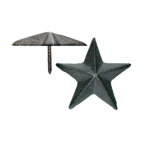 Glass Craft Exterior Door - Clavos Designs - 2" Star - Antique Pewter - CLST2PB