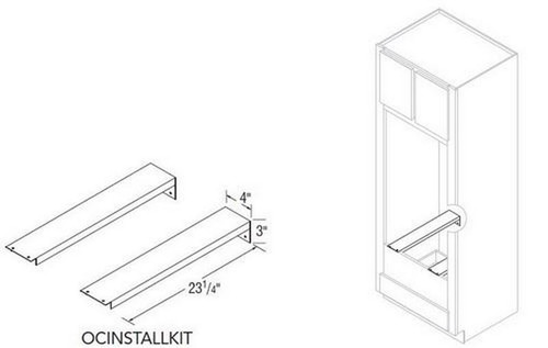 Aristokraft Cabinetry All Plywood Series Landen Maple Paint Oven Support Brackets OCINSTALLKIT