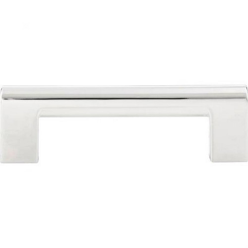 Atlas Homewares - 438-CH Round Rail Pull 3 3/4 Inch (c-c) - Polished Chrome